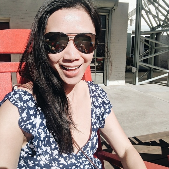 Milk and Rose wrap dress (blue) - Picture 2 of 2